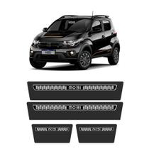 Kit Soleiras Aço Escovado NP - Protetor Premium Mobi 2016 a 2022