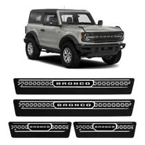 Kit Soleiras Elegance NP - Protetor Premium Bronco 2021 a 2025 Kit Soleiras Elegance NP - Protetor Premium Bronco 2021 a 2025