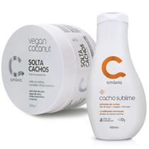 Kit solta cachos + umidificador cacho sublime amavia hidrata