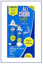 Kit Solução Para Lentes All Clean 470ml + Estojo Para Lentes