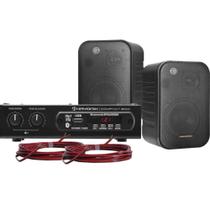 Kit Som Ambiente 200W Ambience 2000 Preto HAYONIK - Hayonik
