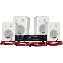 Kit Som Ambiente 400w Musical Ambience 4000 V2 Branco
