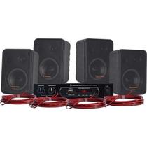 Kit Som Ambiente 400W Musical Ambience 4000 V2 Preto Hayoni