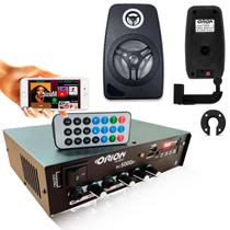 Kit Som Ambiente 500 Watts Bluetooth +12 Caixas Parede Pretas