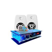 Kit Som Ambiente Amplificador Bt Estéreo + Caixa Acústica