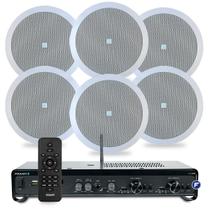 Kit Som Ambiente Bluetooth Area Gourmet Conexão Tv Optical Spotify Usb + 6 Arandelas Embutir Jbl Kit Som Ambiente Bluetooth Area Gourmet Conexão Tv Optical Spotify Usb + 6 Arandelas Embutir Jbl