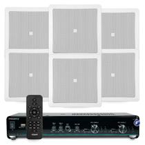 Kit Som Ambiente Bluetooth Usb Sd Area Gourmet + Arandelas Embutir Teto Gesso Jbl 6 Unid Kit Som Ambiente Bluetooth Usb Sd Area Gourmet + Arandelas Embutir Teto Gesso Jbl 6 Unid