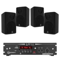 Kit Som Ambiente Compacto Amplificador Ths 1000 +cx Sobrepor