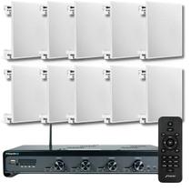 Kit Som Ambiente Frahm 4500 10 Cx Som Arandela Embutir Quad. Kit Som Ambiente Frahm 4500 10 Cx Som Arandela Embutir Quad.