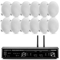 Kit Som Ambiente Home Sense 320.4 + 12 Som Arandela Embutir