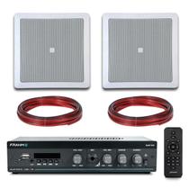 Kit Som Ambiente Jbl 2 Arandelas Amplificador Frahm 20m Fio Kit Som Ambiente Jbl 2 Arandelas Amplificador Frahm 20m Fio