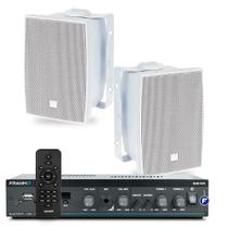 Kit Som Ambiente Jbl Bluetooth Area Externa Piscina Varanda Slim 1600 + 02 Caixas Acústica Jbl