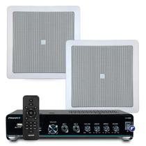 Kit Som Ambiente Jbl Bluetooth Area Gourmet Conexão Spotify Frahm + 2 Arandelas Embutir Teto Gesso