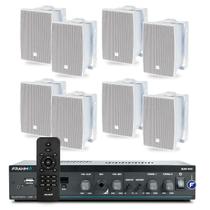 Kit Som Ambiente Jbl Bluetooth Area Gourmet Lojas Empresas Academia + 8 Caixas Jbl Fixar Parede