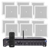 Kit Som Ambiente Jbl Bluetooth Optical Conexão Tv + 12 Arandelas de Embutir