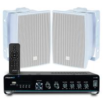 Kit Som Ambiente Jbl Bluetooth Slim 2000 Usb Sd Controle Remoto Home + 02 Caixas Jbl C321 Branca