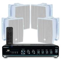Kit Som Ambiente Jbl Bluetooth Slim 2000 Usb Sd Controle Remoto Home + 04 Caixas Jbl C321 Branca Kit Som Ambiente Jbl Bluetooth Slim 2000 Usb Sd Controle Remoto Home + 04 Caixas Jbl C321 Branca