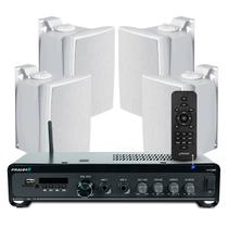 Kit Som Ambiente Jbl Caixas Acustica Fixa na Parede Bluetooth Conexão Tv + 04 Caixas Jbl C521