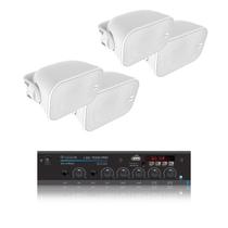 Kit som ambiente leson lsa 7000 com 4 caixas bsa aw6 branca