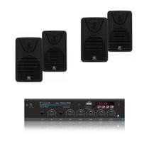 Kit som ambiente leson lsa 7000 com 4 caixas bsa foco 35 pt