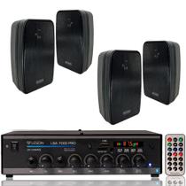 Kit som ambiente leson lsa 7000 com 4 caixas de som com tela Kit som ambiente leson lsa 7000 com 4 caixas de som com tela