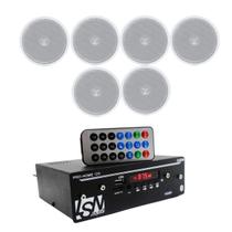 Kit Som Ambiente Receiver Pro Home + 6 Arandelas Coaxial Kit Som Ambiente Receiver Pro Home + 6 Arandelas Coaxial