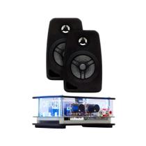 Kit Som Ambiente Receiver Slim + 2 Caixas de Som Pretas TSR Orion - 2KS410052