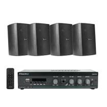 Kit Som Ambiente Slim 1000 + 4 Uni. Cx. Ps200 Frahm