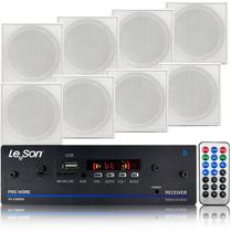 Kit Som Ambiente Teto Embutir PRO Home 8 Arandelas Quadrada Kit Som Ambiente Teto Embutir PRO Home 8 Arandelas Quadrada