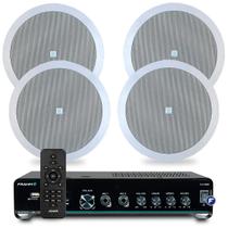 Kit Som Ambiente Teto Gesso Embutir 4 Arandelas Jbl + Amplificador Bluetooth Usb Sd Kit Som Ambiente Teto Gesso Embutir 4 Arandelas Jbl + Amplificador Bluetooth Usb Sd