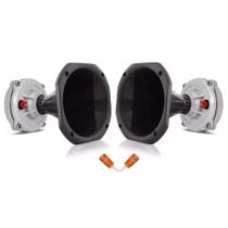 Kit Som Automotivo 2 Driver Musicall D250X 200W + 2 Corneta Curta + 2 Capacitor Para Caixa de Som Som Automotivo Corneta