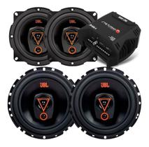 Kit Som Automotivo 4 Alto Falantes Carro Jbl 6 Pol + 5 Pol + Amplificador Stetsom Kit Som Automotivo 4 Alto Falantes Carro Jbl 6 Pol + 5 Pol + Amplificador Stetsom