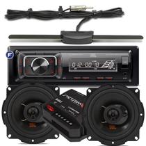 Kit Som Automotivo Aparelho Som Jbl Bluetooth Usb + Alto Falante + Modulo e Antena Stetsom
