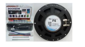 Kit Som Automotivo Bluetooth, MP3, + Par de Alto-falante 6" 50W RMS