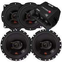 Kit Som Automotivo Jbl 4 Alto Falantes 220w Rms + Amplificador Stetsom