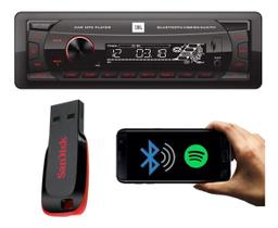 Kit Som Automotivo Jbl Aparelho Som Bluetooth Usb Sd + Pendrive