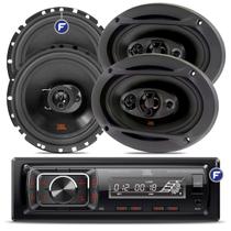 Kit Som Automotivo Jbl Bluetooth + 4 Alto Falantes 6 Pol e 6x9 Polegadas Kit Som Automotivo Jbl Bluetooth + 4 Alto Falantes 6 Pol e 6x9 Polegadas
