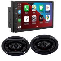 Kit Som Automotivo Mp5 2Din Android 2 Alto Falantes 6X9 Jbl
