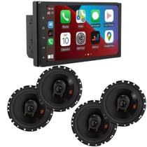 Kit Som Automotivo Mp5 2Din Android e 4 Alto Falantes 6 Jbl Kit Som Automotivo Mp5 2Din Android e 4 Alto Falantes 6 Jbl