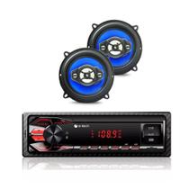 Kit Som Automotivo Rádio Bluetooth + Falante 5 Pol 55w Orion