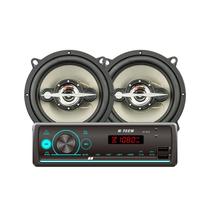 Kit som automotivo radio ht1015 bt + falante leson 5" 140w rms