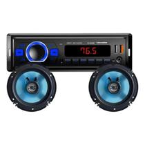 Kit Som Automotivo Roadstar RS-2660BR: Auto Rádio Bluetooth + 2 Alto-Falantes 6 Kit Som Automotivo Roadstar RS-2660BR: Auto Rádio Bluetooth + 2 Alto-Falantes 6
