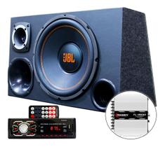 Kit Som Caixa Trio Sub Jbl Aparelho Usb Bluetooth Taramps