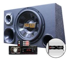 Kit Som Caixa Trio Sub Spyder 700w Aparelho Bluetooth Tl1500
