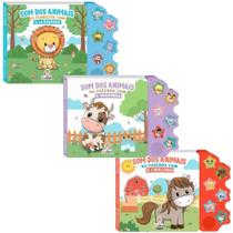 Kit Som Dos Animais: Leãozinho + Cavalinho + Vaquinha (3 Vol)
