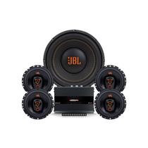 Kit Som Interno Amplificador 4 Jbl 6trms80 Sub Jbl De 10