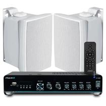 Kit Som Jbl Amplificador Bluetooth Usb Sd Frahm Slim 2000 Controle Remoto + 2 Caixas Jbl C521