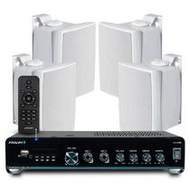 Kit Som Jbl Amplificador Bluetooth Usb Sd Frahm Slim 2000 Controle Remoto + 4 Caixas Jbl C521