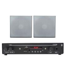 Kit Som Para Casa Bluetooth Com 2 Arandelas Quadradas Gesso Kit Som Para Casa Bluetooth Com 2 Arandelas Quadradas Gesso