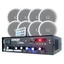 Kit Som Residencial Amplificador + 8 Caixas Som Orion 70w